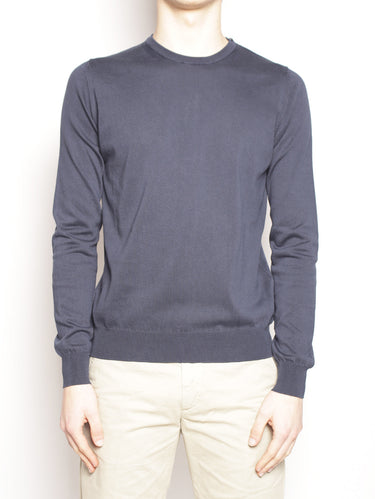 ALPHA STUDIO-Maglia girocollo Blu Navy-TRYME Shop