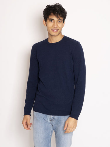 CLOSED-Maglia Effetto Boucle Blu-TRYME Shop