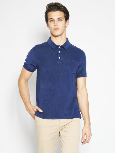 CLOSED-Polo in Spugna Blu-TRYME Shop