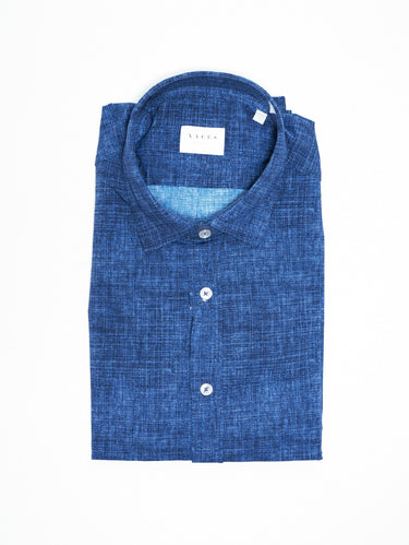 XACUS-Camicia Effetto Denim Blu-TRYME Shop