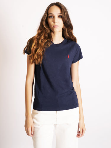 RALPH LAUREN-T-shirt Girocollo Blu-TRYME Shop