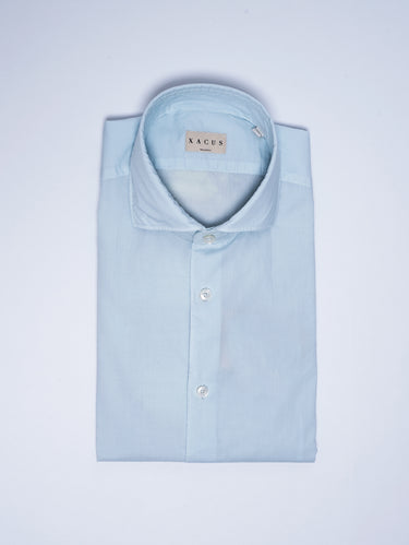 XACUS-Camicia in Cotone Celeste-TRYME Shop