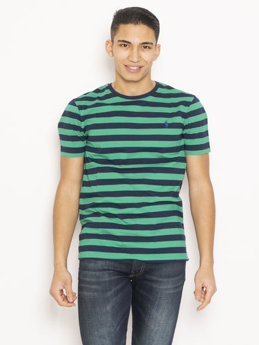RALPH LAUREN-T-shirt a Righe Custom Slim Fit Multicolor-TRYME Shop