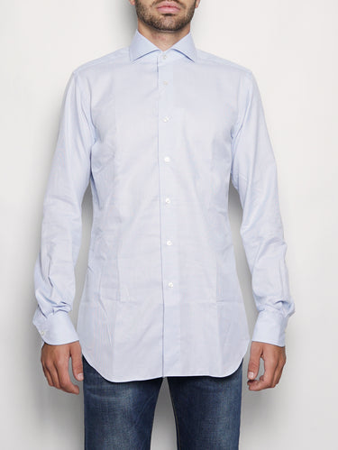 XACUS-Camicia in Cotone Celeste-TRYME Shop