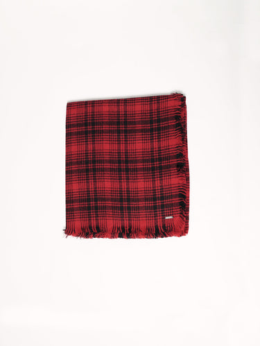 WOOLRICH-Sciarpa Check Rosso-TRYME Shop