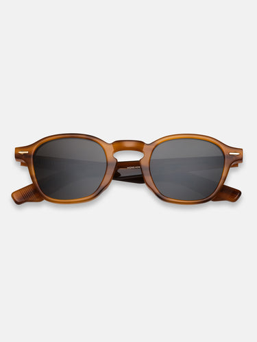 DISTRICT PEOPLE-Occhiali da Sole Mong Kok Marrone/Grigio-TRYME Shop