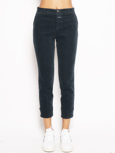 CLOSED-Pantalone in Velluto a Coste Blu-TRYME Shop
