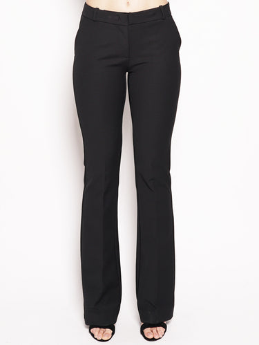 KILTIE-Pantalone a zampa Nero-TRYME Shop