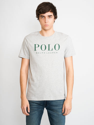 RALPH LAUREN-T-shirt con Logo Grigio-TRYME Shop