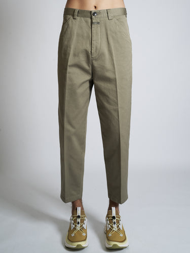 CLOSED-Pantalone Cargo Verde-TRYME Shop