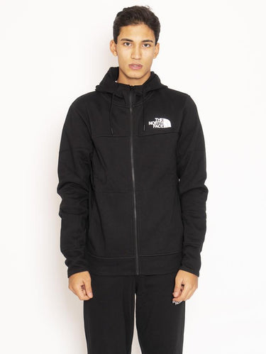 THE NORTH FACE-Felpa full zip con cappuccio - Nero-TRYME Shop