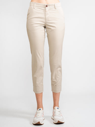 CLOSED-Pantaloni Cropped Beige-TRYME Shop
