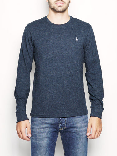 RALPH LAUREN-Maglia in Jersey Navy-TRYME Shop