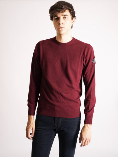 ROY ROGERS-Maglia Girocollo Basica Bordeaux-TRYME Shop