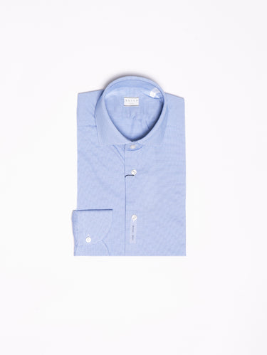 XACUS-Camicia in Tessuto Active Microfantasia - Blu-TRYME Shop