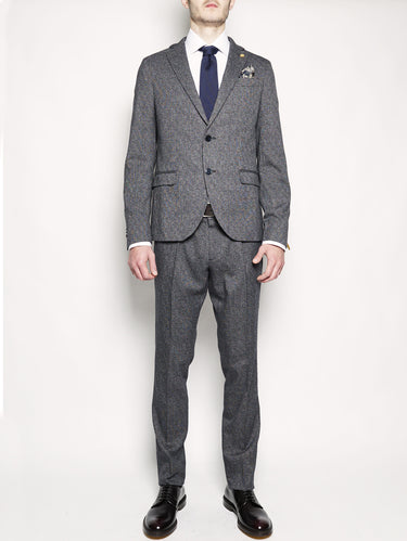 MANUEL RITZ-Abito in microtela strech Grigio-TRYME Shop