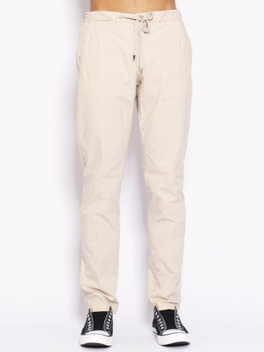 BRIGLIA 1949-Pantaloni con Coulisse Beige-TRYME Shop