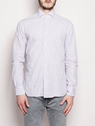 XACUS-Camicia a Righe Blu / Bianco-TRYME Shop