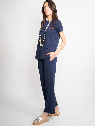 Broek van Viscose Blauw