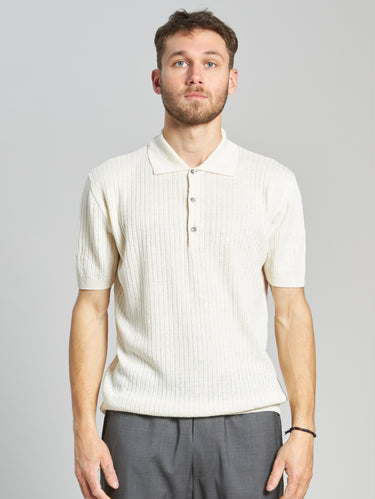 BARENA VENEZIA-Polo a Coste Avorio-TRYME Shop