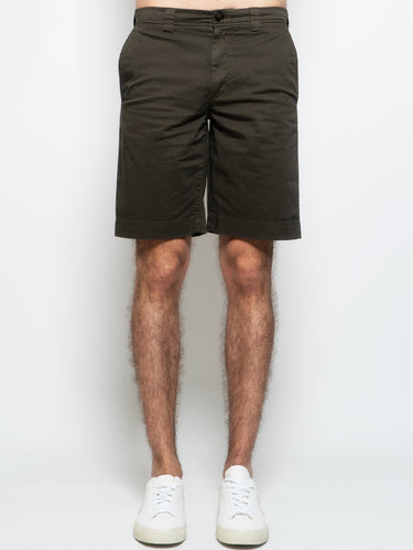 WOOLRICH-Shorts Chino in Cotone Verde-TRYME Shop