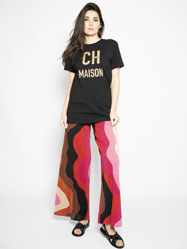 CIRCUS HOTEL-T-Shirt con Stampa Oro-TRYME Shop