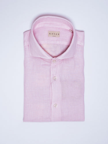 XACUS-Camicia in Lino Rosa-TRYME Shop