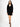 FEDERICA TOSI-Abito in Maglia con Scollo a V Nero-TRYME Shop