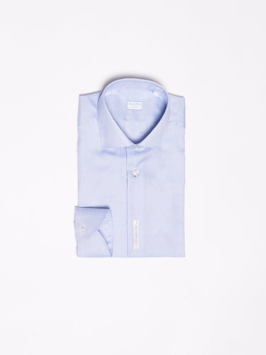 XACUS-Camicia Wrinkle Free in Oxford - Blu-TRYME Shop