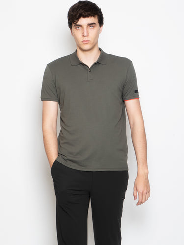 RRD-Polo Elasticizzata Verde Militare-TRYME Shop