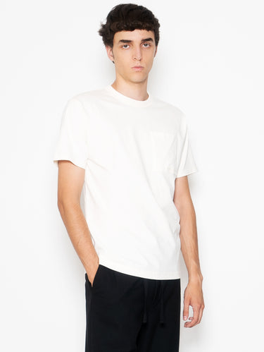 NEW BALANCE-T-shirt con Taschino e Logo Crema-TRYME Shop
