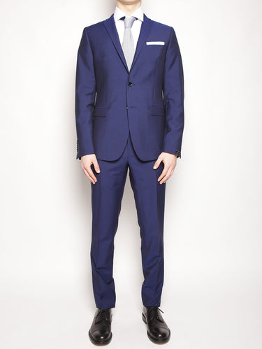 PAOLONI-Abito in Lana e Mohair Blu-TRYME Shop