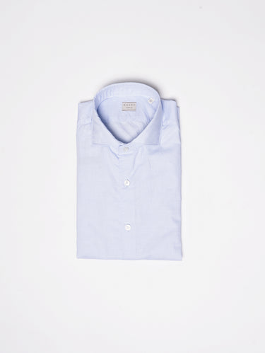 XACUS-Camicia in Cotone Lavato Blu-TRYME Shop