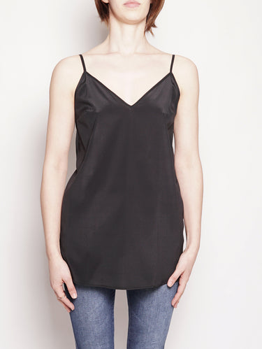 FEDERICA TOSI-Top in seta Nero-TRYME Shop