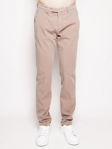 BRIGLIA 1949-Pantalone in Misto Cotone Beige-TRYME Shop