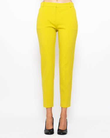 PINKO-Pantaloni in Punto Stoffa Verde-TRYME Shop