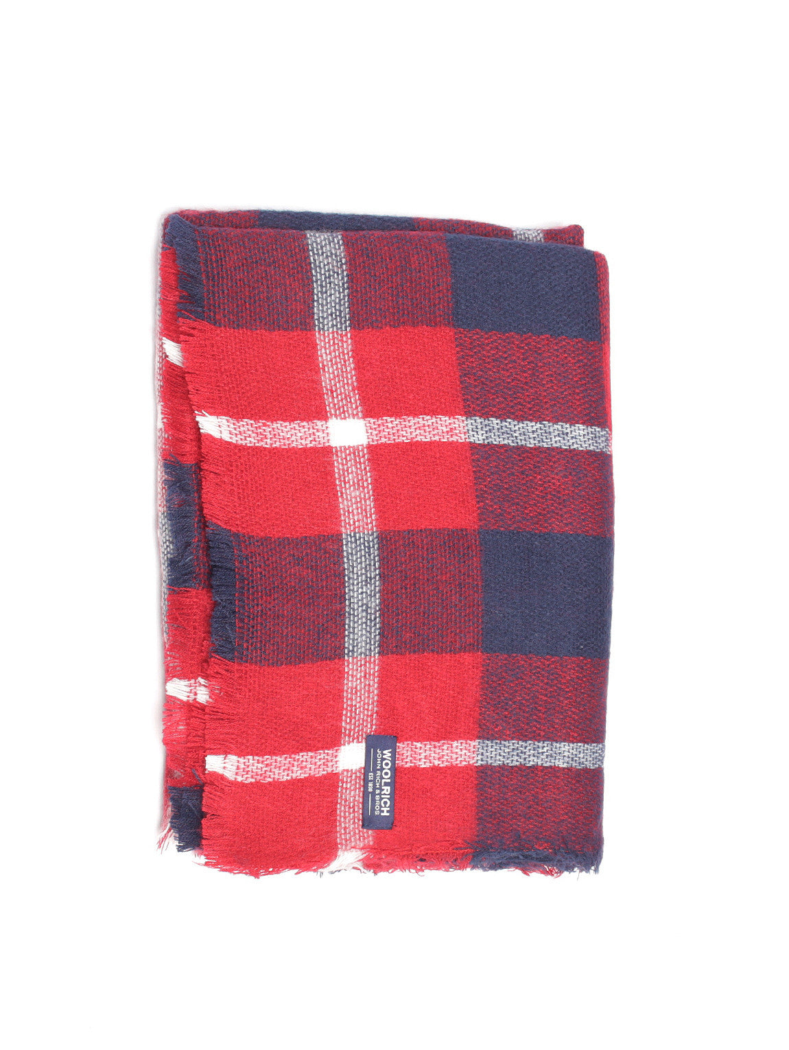 WOOLRICH-Sciarpa Check Rosso-TRYME Shop