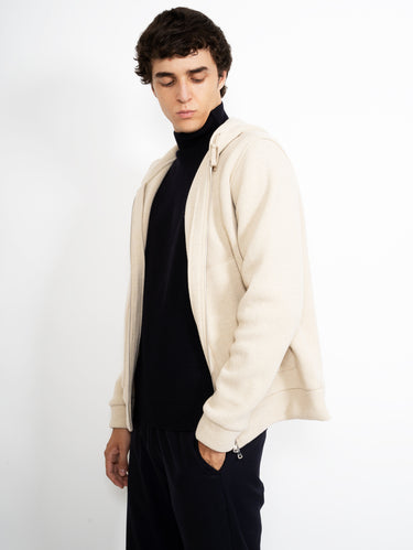 Woll-Kapuzenpullover Andana in Beige