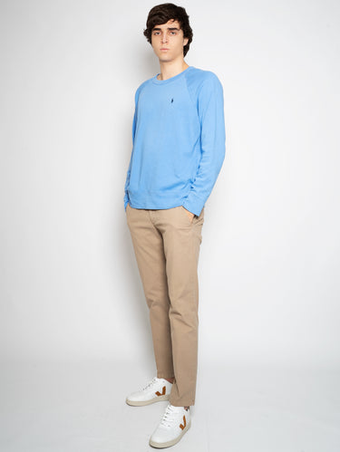 Rundhals-Sweatshirt mit Raglanärmeln Blau