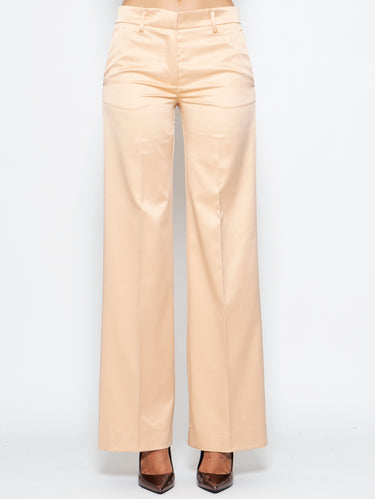 ANIYE BY-Pantaloni in Raso Elasticizzato Champagne-TRYME Shop