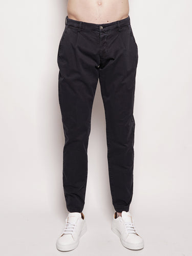 BRIGLIA 1949-Pantalone in Cotone Blu-TRYME Shop