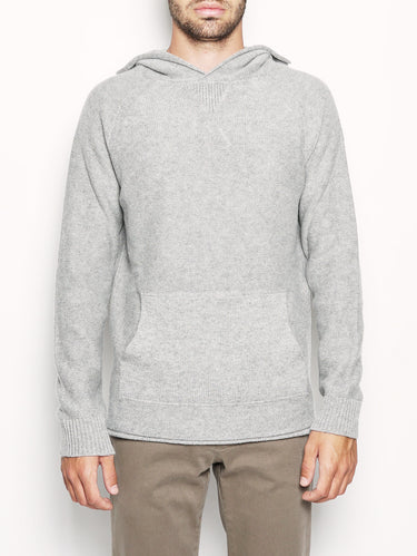 ALPHA STUDIO-Maglia con Cappuccio Grigio-TRYME Shop