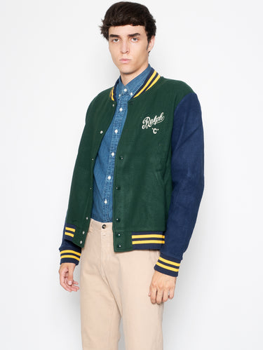 Giacca Stile Baseball Verde