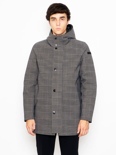 RRD-Parka Taglio Laser Micro Stampato Beige-TRYME Shop