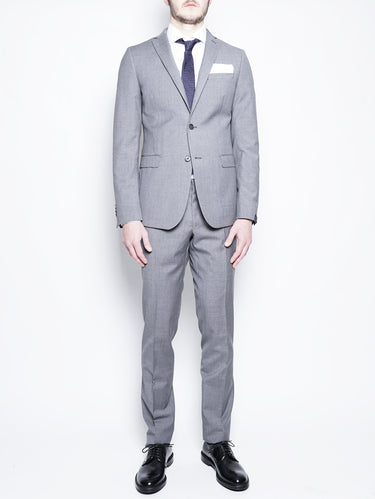 PAOLONI-Abito in Fresco Lana Grigio-TRYME Shop