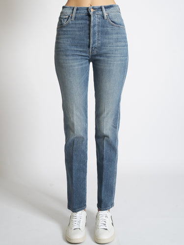 MOTHER-Jeans Gamba Dritta Blu-TRYME Shop