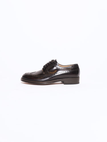 SEBOY'S-Stringata con Lavorazione Brogue Longwing Marrone-TRYME Shop