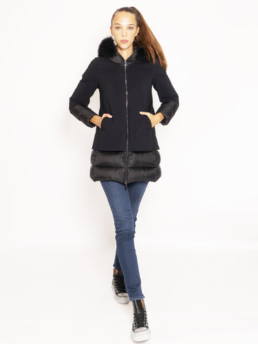 RRD-Giaccone Lungo con Cappuccio - Nero-TRYME Shop