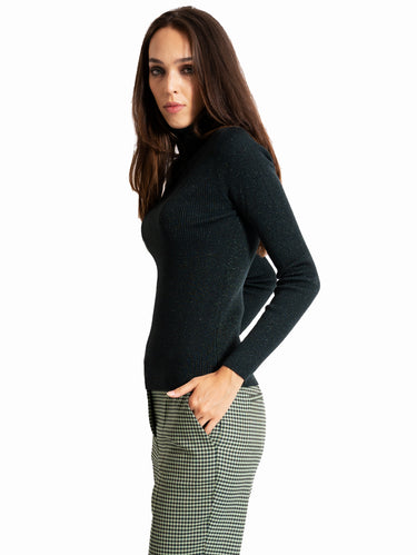 Trui in Lurex Groen