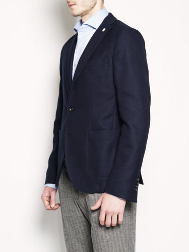 Giacca in misto lana Blu-Giacche-MANUEL RITZ-TRYME Shop
